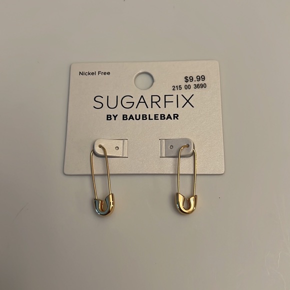 SUGARFIX by BaubleBar Gold Safety Pin
Threader Earrings - Gold - Picture 2 of 6